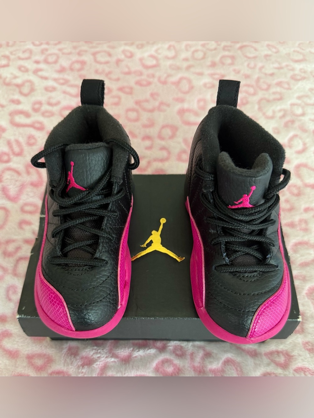 Jordan 12 Retro In Deadly Pink Shoes
Size: 8 (Toddler) - Picture 2 of 9